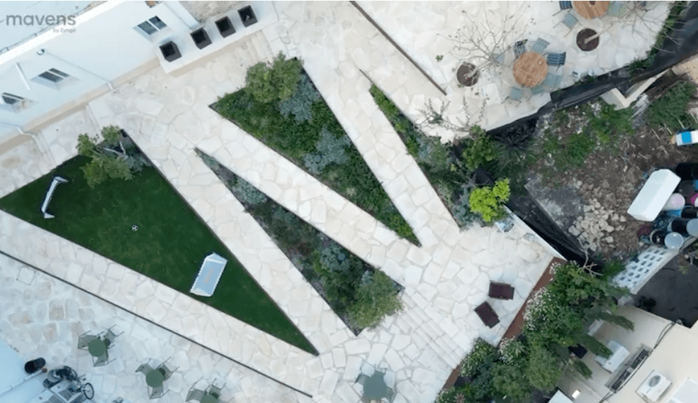 New office courtyard